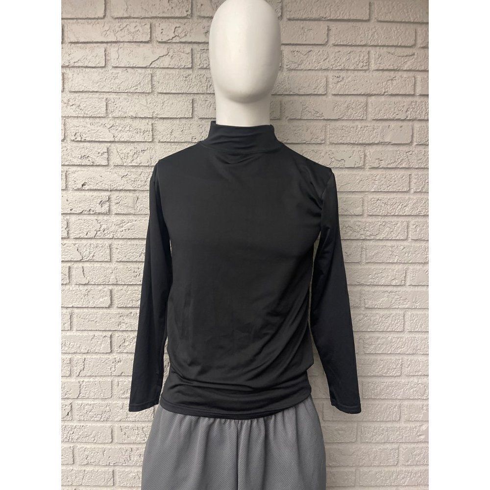 Russell Athletic Black High Neck Long Sleeve Dry Fit Shirt Size XL